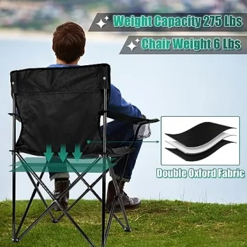 HaSteeL Camping Chair - Oversized & Portable Outdoor Seating