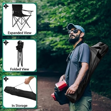 HaSteeL Camping Chair - Oversized & Portable Outdoor Seating