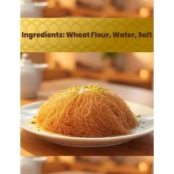 Sarah's Candy Factory Premium 500gr Dried & Shredded Kadayif (Kataifi) Fillo Dough, Kurutulmus Kadayif Pastry Dough, Phyllo Dough for Dubai Chocolate, (1.1lb)