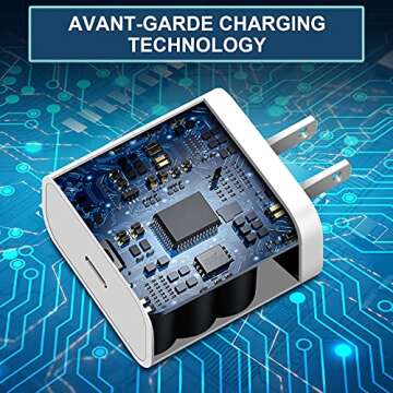 Fast Charging iPad Charger with 6.6ft USB C Cable