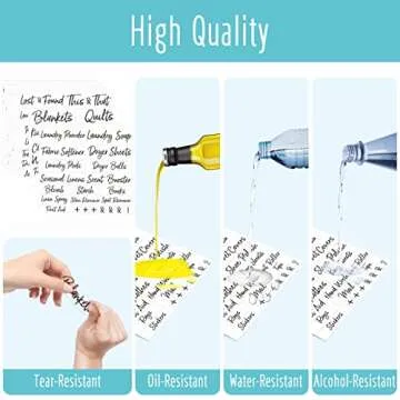 Hebayy 242 Organization Labels for Home and Office