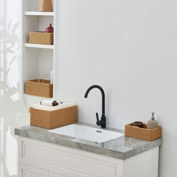 Stylish PROLAND Recycled Wicker Storage Basket Set of 4