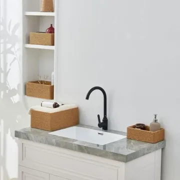 Stylish PROLAND Recycled Wicker Storage Basket Set of 4