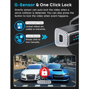 Navycrest 5G WiFi Dash Cam Front Rear 2.5K/1440p