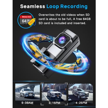 Navycrest 5G WiFi Dash Cam Front Rear 2.5K/1440p