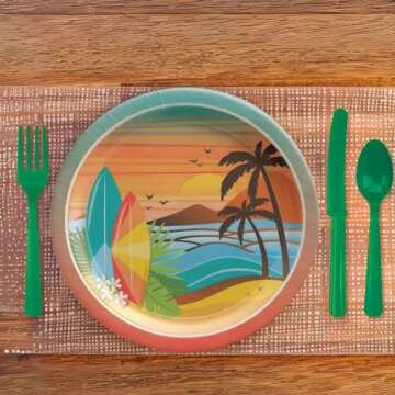 ASST PL CUTLERY - FESTIVE GRN (12/96)