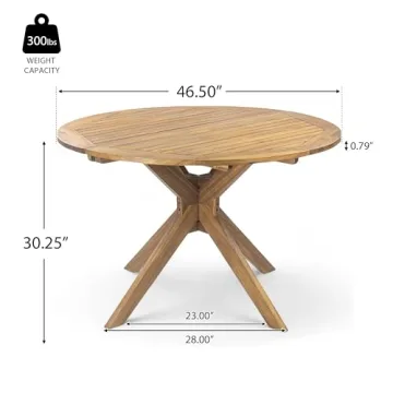 Stunning Outdoor Acacia Wood Dining Table for Gatherings