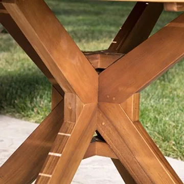 Stunning Outdoor Acacia Wood Dining Table for Gatherings