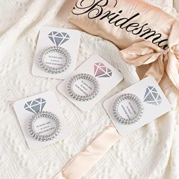 Lorcolais Bridesmaid Hair Ties Bachelorette Party Favors Set