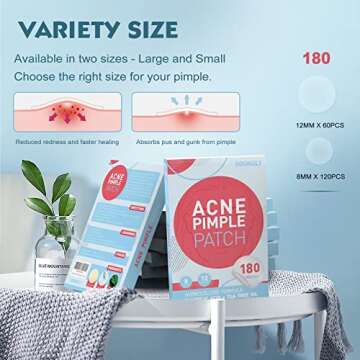 Soonuly Pimple Patches for Face - 180 Hydrocolloid Acne Pimple Patches Salicylic Acid with Tea Tree ...