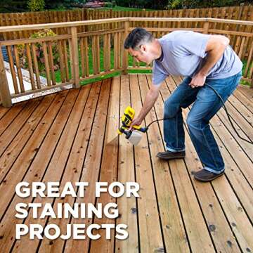 Wagner Spraytech 0529042 Control Spray 250 HVLP Stain Sprayer for Staining and Sealing Indoor/Outdoor Home Projects