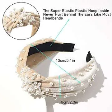 Ivyu Velvet Pearl Headbands for Women - Gorgeous Style & Comfort