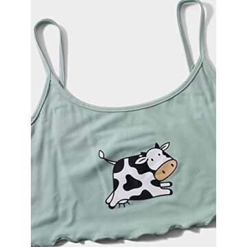 WDIRARA Women's Cute Print Pajama Set for Comfort