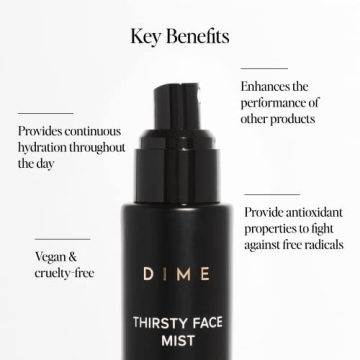 DIME Beauty Thirsty Face Mist, Hydrating Spray with Antioxidants