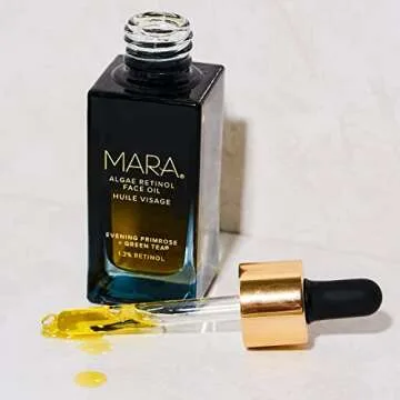 MARA - Natural Evening Primrose + Green Tea Algae Retinol Face Oil | Plant-Based Skin Care | Moisturizes + Soothes Skin To Minimizes Look of Pores + Fine Lines (Full Size, 1 fl oz | 30 ml)