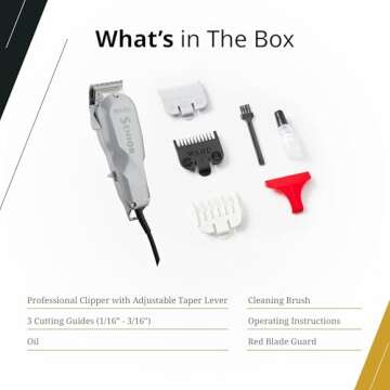 Wahl Professional Senior Corded Clipper Heavy Duty Tapering and Blending V9000 Motor