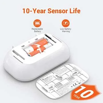 Jemay Carbon Monoxide Detector with LCD Display, Reliable CO Alarm