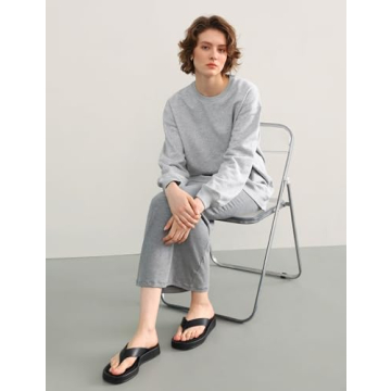 Stylish PUMIEY Women's Crewneck Sweatshirt - Fall Fashion