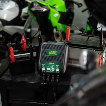 Battery Tender Plus 4 Bank Charger - Smart 12V Maintainer
