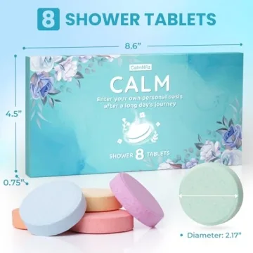 CalmNFiz Shower Bombs 8-Pack Set for Ultimate Relaxation