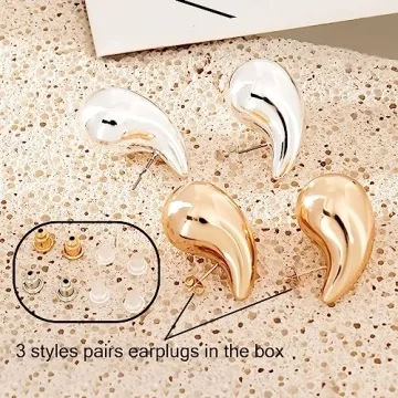 Lightweight SHERLOVE Silver Teardrop Earrings For Women