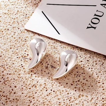 Lightweight SHERLOVE Silver Teardrop Earrings For Women