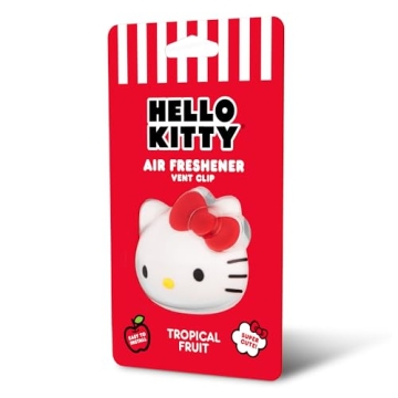 Cute Sanrio Hello Kitty Car Air Freshener - Tropical Fruit Scent with Replaceable Pods