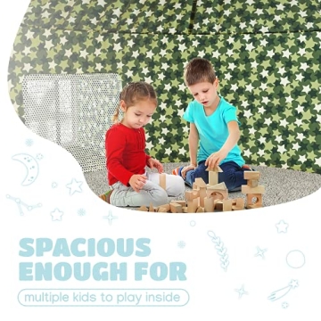 Skywin Inflatable Kids Fort - Fun Camo Playhouse