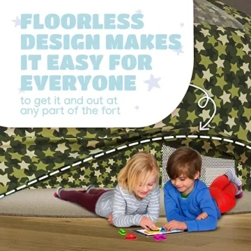 Skywin Inflatable Kids Fort - Fun Camo Playhouse