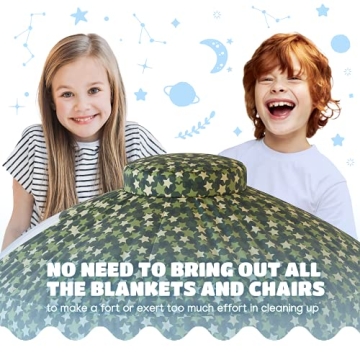 Skywin Inflatable Kids Fort - Fun Camo Playhouse
