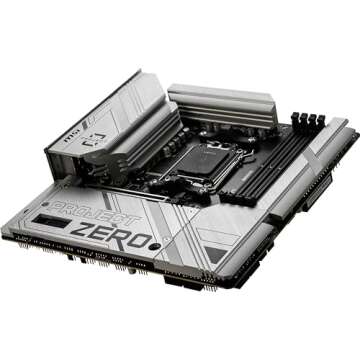 MSI B650M Project Zero Motherboard with Wi-Fi 6E