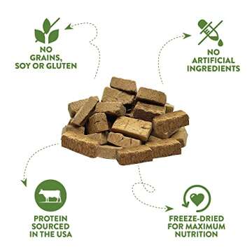 McLovin's Pet Freeze Dried Raw Beef Liver Dog Treats and Toppers, 14 oz. - Single Ingredient, Grain-Free, Gluten-Free, High-Protein Treat – Healthy Dog Training Treats