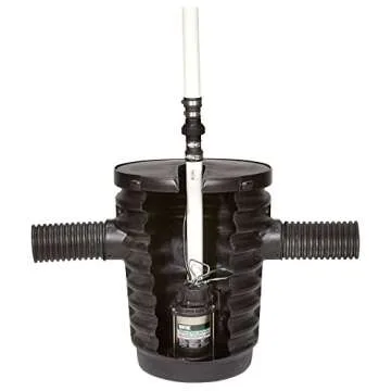 Wayne 58321-WYN3 CDU980E 3/4 HP Submersible Cast Iron and Stainless Steel Sump Pump with Integrated Vertical Float Switch, Large, Silver