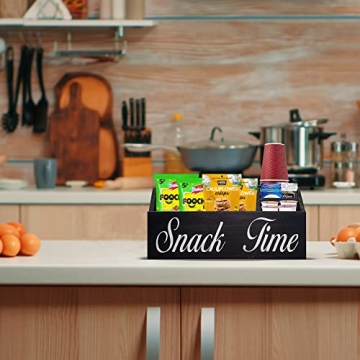 SupplyRealm "Snack Time" Snack Organizer - Wooden Tray