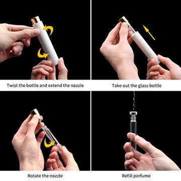 Aufew 10ml Travel Perfume Atomizer with Ultra-Fine Mist