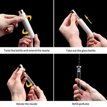 Aufew 10ml Travel Perfume Atomizer with Ultra-Fine Mist