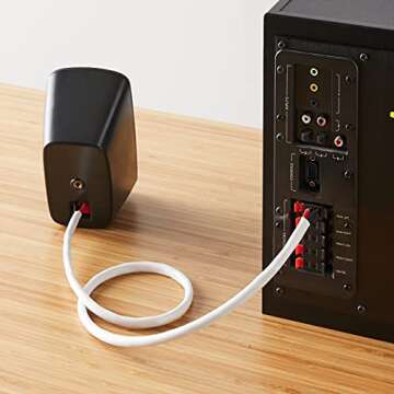 Amazon Basics 12-gauge Audio Speaker Wire - Durable & High Quality