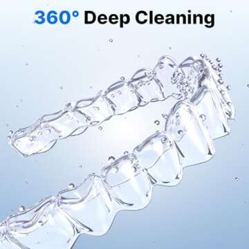 CXRUY Ultrasonic Retainer Cleaner for Dental Appliances and Jewelry