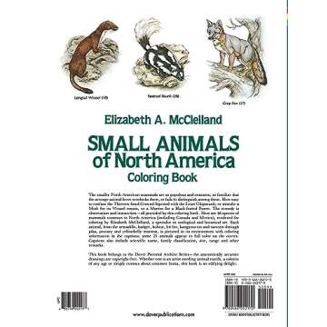 Small Animals of North America Coloring Book