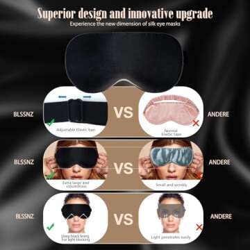 BLSSNZ Silk Sleep Mask - Luxurious Organic Sleep Essential