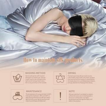 BLSSNZ Silk Sleep Mask - Luxurious Organic Sleep Essential