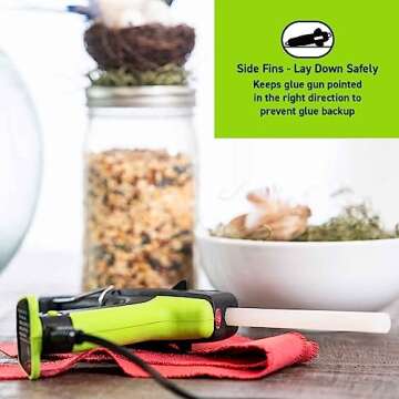 Surebonder Auto Shut Off Hot Glue Gun, Dual Temperature, 1.5X Power of Full Size Glue Guns, Easy-Adjust Temp for Multiple Projects (Ultra Series DT-360F)