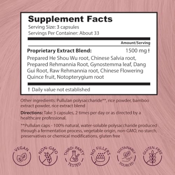 Dragon Herbs Hair and Nails All Natural Beauty Supplement