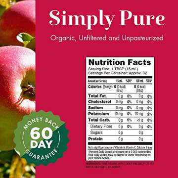 Dynamic Health Organic Raw Apple Cider Vinegar with Mother - 16 FL OZ