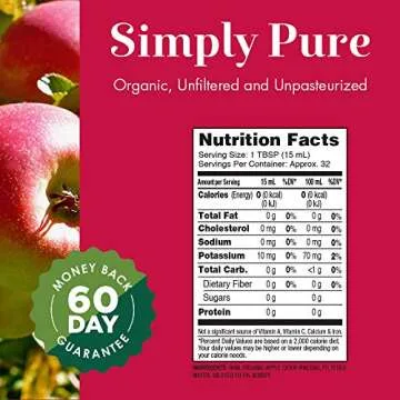 Dynamic Health Organic Raw Apple Cider Vinegar with Mother - 16 FL OZ