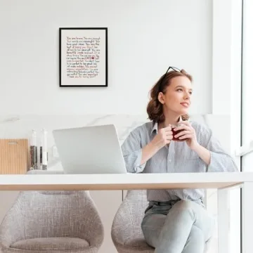 "You Are Brave Enough" Inspirational Wall Art Print – Motivational Wall Decor for Home, Office, Bedroom, Classroom & School - Unframed 8x10" Poster Print - Perfect Gift for Boys & Girls