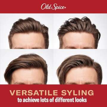 Old Spice No-Poof Paste, Hair Styling Paste for Men, Medium-High Hold with Low Shine, 2.22 oz