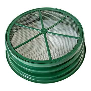 ASR Outdoor Gold Panning 1/8 Classifier Screen Sifting Pan Prospecting Mesh Sieve