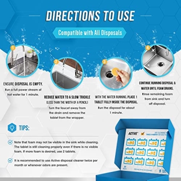 ACTIVE Citrus Fresh Garbage Disposal Cleaner Tablets 24 Pack