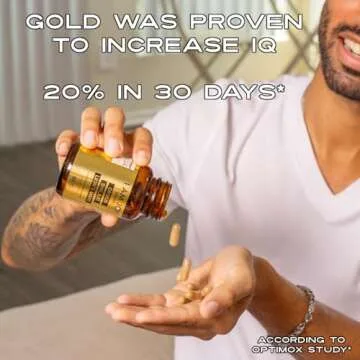 I Am Joy co. Ormus Shilajit Lion's Mane - Ultimate Brain Power! Monoatomic 24k Gold - The Only Blend of Its Kind for Energy, Memory, & Focus - 60 Vegan Capsules in Eco Friendly Glass